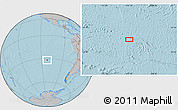 Gray Location Map of the area around 31° 49' 7" S, 112° 7' 30" W, hill shading