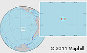 Gray Location Map of the area around 31° 49' 7" S, 112° 58' 29" W