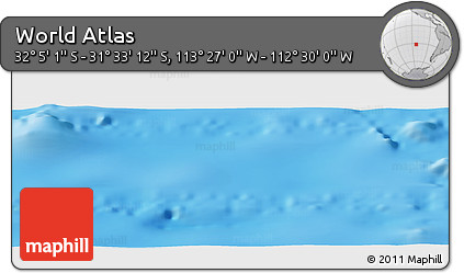 Physical Panoramic Map of the Area around 31° 49' 7" S, 112° 58' 29" W