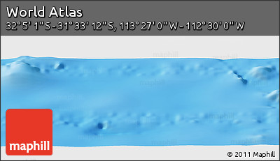 Physical Panoramic Map of the Area around 31° 49' 7" S, 112° 58' 29" W