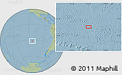 Savanna Style Location Map of the area around 31° 49' 7" S, 113° 49' 29" W, hill shading