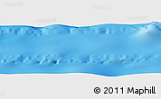 Shaded Relief Panoramic Map of the area around 31° 49' 7" S, 113° 49' 29" W
