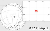 Blank Location Map of the area around 31° 49' 7" S, 115° 31' 30" W