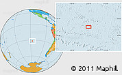 Political Location Map of the area around 31° 49' 7" S, 116° 22' 30" W