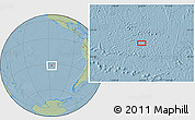 Savanna Style Location Map of the area around 31° 49' 7" S, 116° 22' 30" W, hill shading