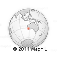 Outline Map of the Area around 31° 49' 7" S, 117° 22' 30" E, rectangular outline