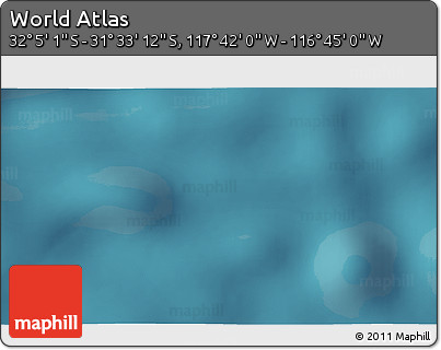 Satellite 3D Map of the Area around 31° 49' 7" S, 117° 13' 29" W