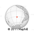 Outline Map of the Area around 31° 49' 7" S, 117° 13' 29" W, rectangular outline