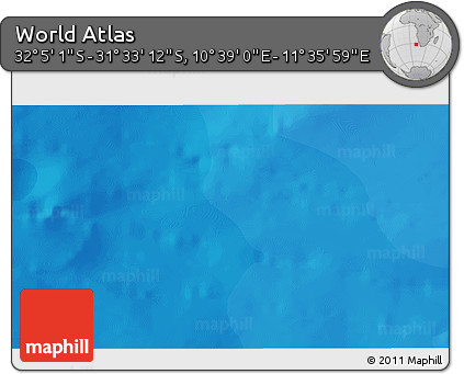Political 3D Map of the Area around 31° 49' 7" S, 11° 7' 30" E