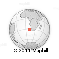 Outline Map of the Area around 31° 49' 7" S, 11° 7' 30" E, rectangular outline