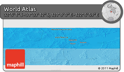 Political Panoramic Map of the Area around 31° 49' 7" S, 121° 37' 30" E