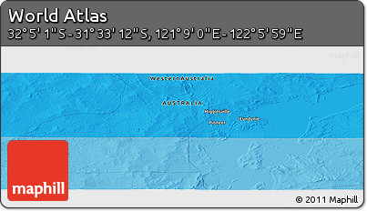 Political Panoramic Map of the Area around 31° 49' 7" S, 121° 37' 30" E