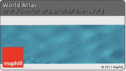 Satellite Panoramic Map of the Area around 31° 49' 7" S, 12° 49' 29" E