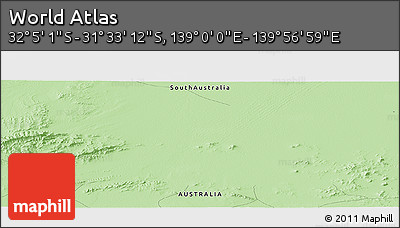 Political Panoramic Map of the Area around 31° 49' 7" S, 139° 28' 29" E