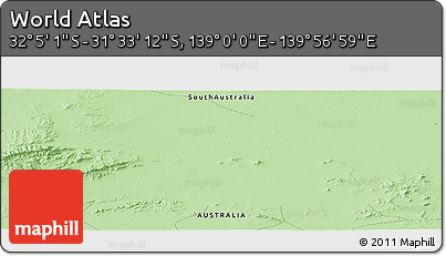 Political Panoramic Map of the Area around 31° 49' 7" S, 139° 28' 29" E