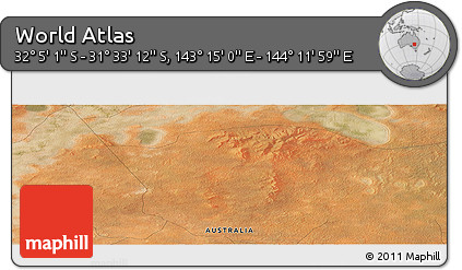 Satellite Panoramic Map of the Area around 31° 49' 7" S, 143° 43' 29" E