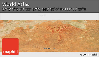 Satellite Panoramic Map of the Area around 31° 49' 7" S, 143° 43' 29" E