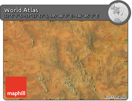 Satellite Map of the Area around 31° 49' 7" S, 146° 16' 30" E