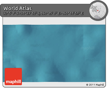 Satellite 3D Map of the Area around 31° 49' 7" S, 160° 43' 29" E