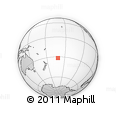 Outline Map of the Area around 31° 49' 7" S, 161° 25' 30" W, rectangular outline
