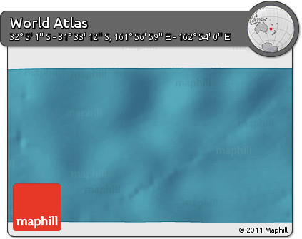 Satellite 3D Map of the Area around 31° 49' 7" S, 162° 25' 30" E