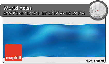 Physical Panoramic Map of the Area around 31° 49' 7" S, 163° 7' 30" W