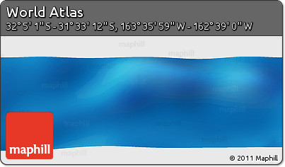 Physical Panoramic Map of the Area around 31° 49' 7" S, 163° 7' 30" W