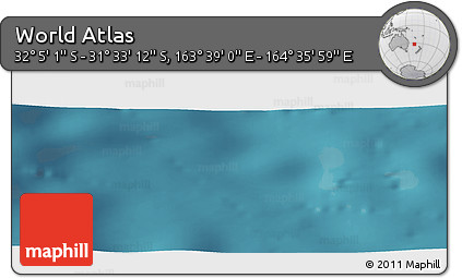 Satellite Panoramic Map of the Area around 31° 49' 7" S, 164° 7' 30" E