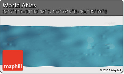 Satellite Panoramic Map of the Area around 31° 49' 7" S, 164° 7' 30" E