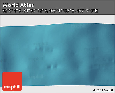 Satellite 3D Map of the Area around 31° 49' 7" S, 166° 40' 30" E
