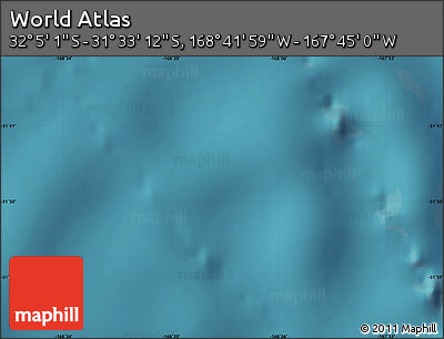 Satellite Map of the Area around 31° 49' 7" S, 168° 13' 29" W