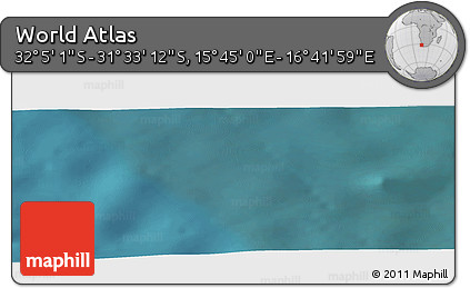 Satellite Panoramic Map of the Area around 31° 49' 7" S, 16° 13' 30" E