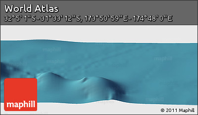Satellite Panoramic Map of the Area around 31° 49' 7" S, 174° 19' 29" E
