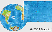 Physical Location Map of the area around 31° 49' 7" S, 24° 34' 30" W