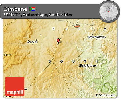 Physical Map of Zimbane