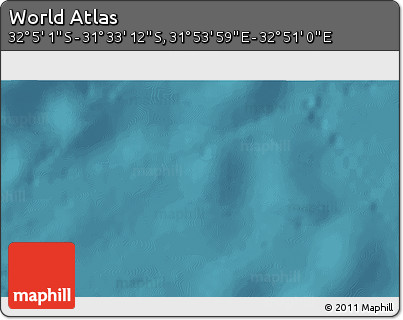 Satellite 3D Map of the Area around 31° 49' 7" S, 32° 22' 30" E