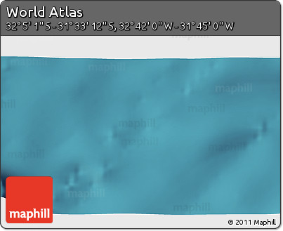 Satellite 3D Map of the Area around 31° 49' 7" S, 32° 13' 30" W