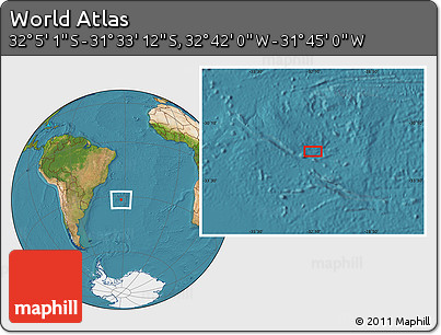 Satellite Location Map of the Area around 31° 49' 7" S, 32° 13' 30" W