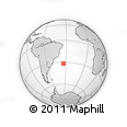 Outline Map of the Area around 31° 49' 7" S, 33° 55' 29" W, rectangular outline