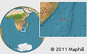 Satellite Location Map of the area around 31° 49' 7" S, 34° 4' 30" E