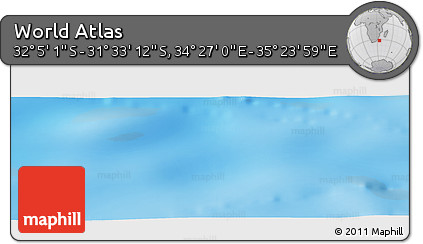 Physical Panoramic Map of the Area around 31° 49' 7" S, 34° 55' 29" E