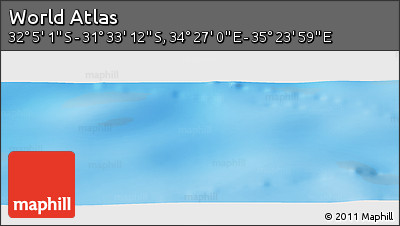 Physical Panoramic Map of the Area around 31° 49' 7" S, 34° 55' 29" E