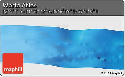 Physical Panoramic Map of the Area around 31° 49' 7" S, 36° 37' 30" E