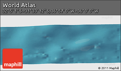 Satellite Panoramic Map of the Area around 31° 49' 7" S, 36° 28' 30" W