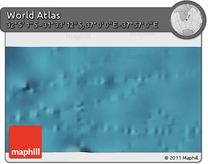 Satellite 3D Map of the Area around 31° 49' 7" S, 37° 28' 30" E