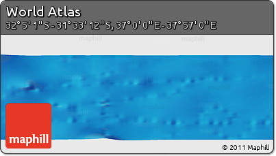 Physical Panoramic Map of the Area around 31° 49' 7" S, 37° 28' 30" E