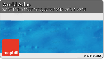 Physical Panoramic Map of the Area around 31° 49' 7" S, 38° 19' 30" E