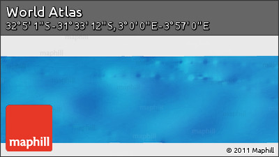 Physical Panoramic Map of the Area around 31° 49' 7" S, 3° 28' 30" E