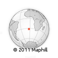 Outline Map of the Area around 31° 49' 7" S, 3° 19' 30" W, rectangular outline