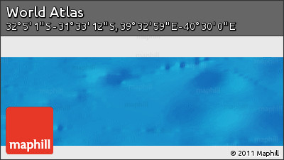 Physical Panoramic Map of the Area around 31° 49' 7" S, 40° 1' 29" E